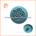 flower pattern metal button